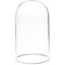 Plymor 4.5" x 8" Glass Display Dome Cloche with Silver Rim (no Base)